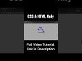 CSS Animation effect using html & css only #shorts #like #css #html #coding