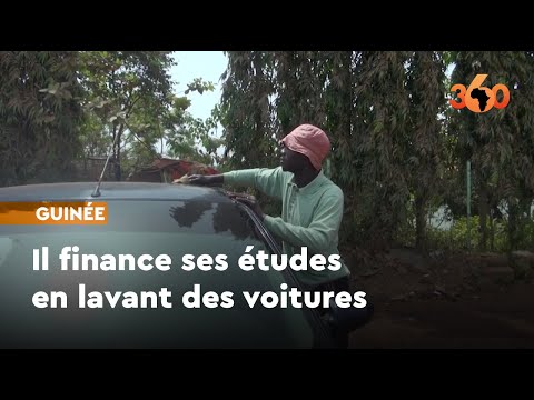 Guinée: étudiant, il finance ses études en lavant des voitures