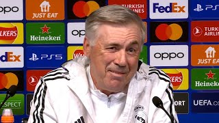 'I'll have BAD FEELINGS about HAALAND SCORING!' | Carlo Ancelotti | Man City v Real Madrid [ENG/ESP]