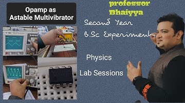 Astable Multivibrator IC 741 | B.Sc & Engg | Physics Lab Practical Experiment | Professor Of Science
