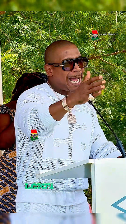 American Rapper Ja Rule delivers a very touching speech at his 6-unit classroom block Commissioning