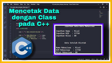 Mencetak Data Mahasiswa dengan Class pada Pemrograman C++