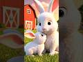Rabbit and Baby Bunny Puzzle 🐰 | Baby Animals Song #pinkfong #toddlerlearning #shorts