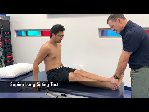 MSK2 SIJ Supine Long Sitting Test