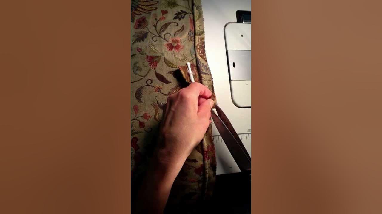 Professionally join ends of welt cord, or piping! YouTube