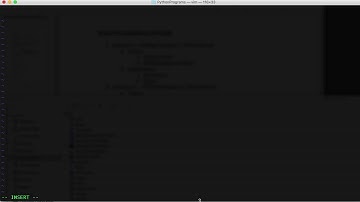 Using vi ( vim ) to create a simple python file