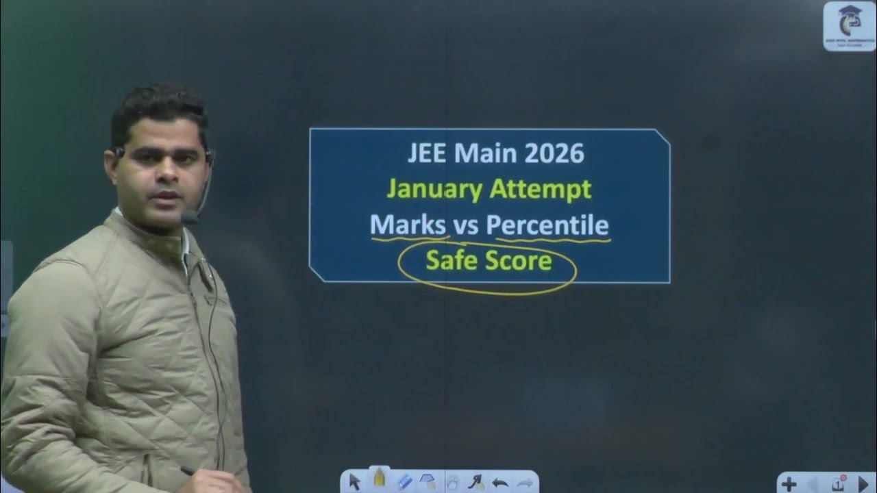 JEE Main 2026 January Attempt Safe Score ️Expected Marks vs Percentile ...