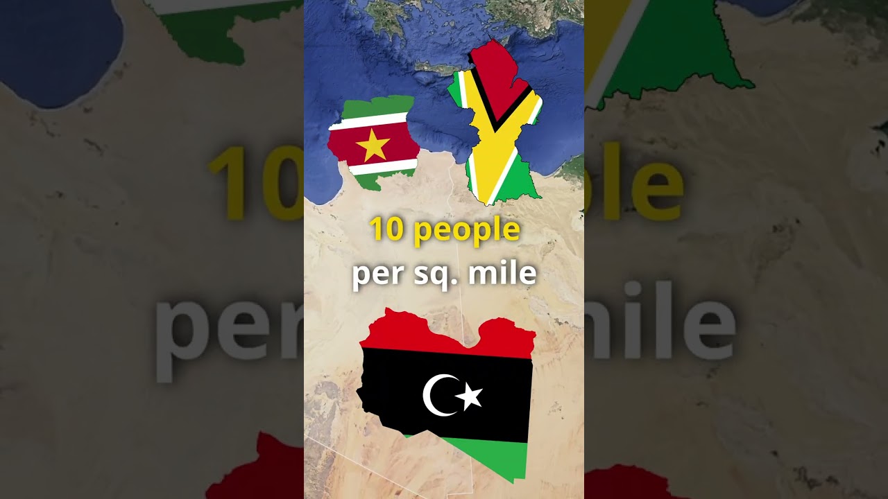 Which COUNTRIES Have The LOWEST Population Density?