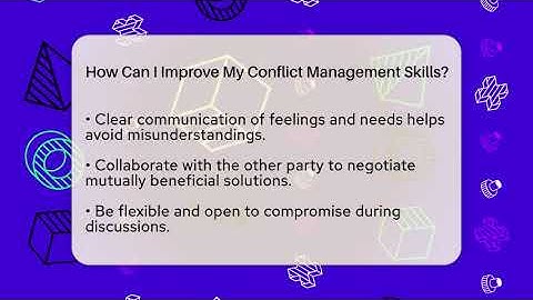 How Can I Improve My Conflict Management Skills? - The Personal Growth Path