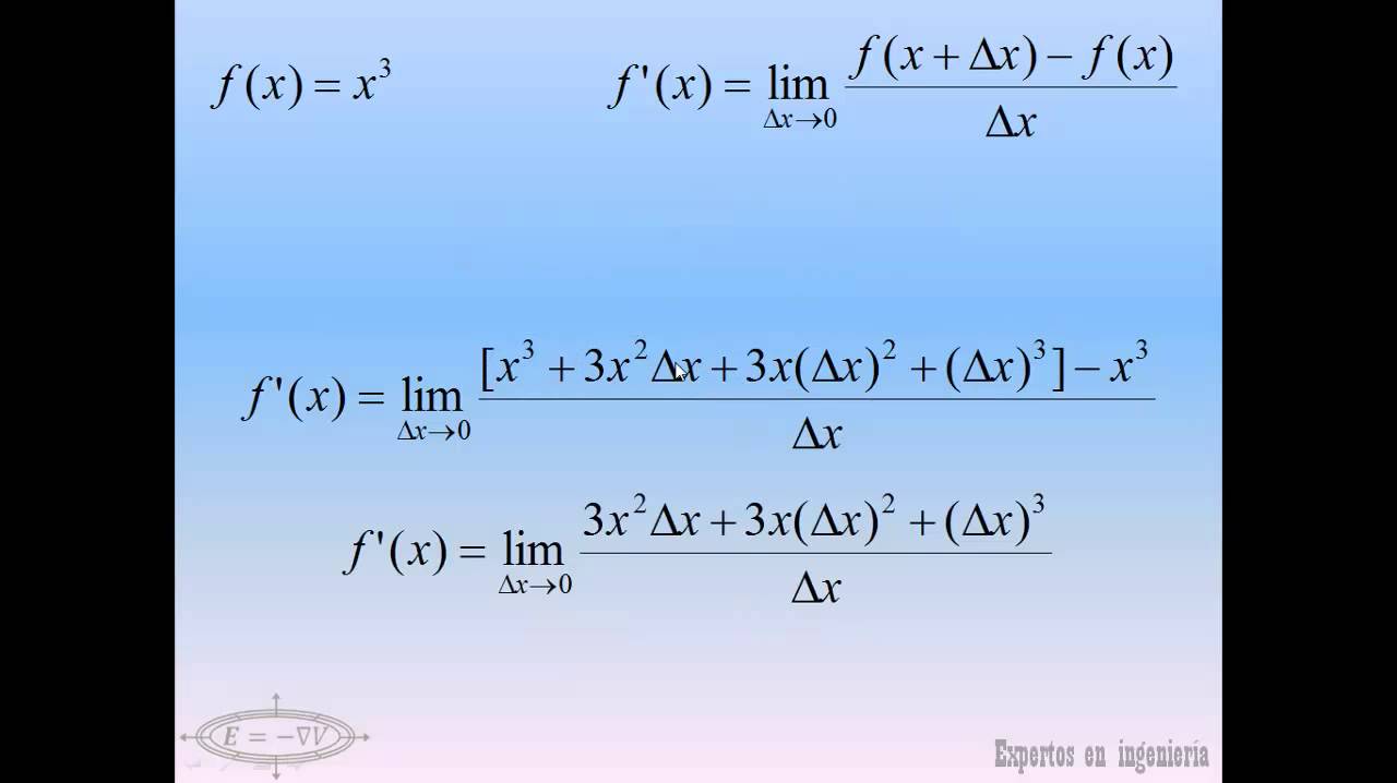 Cual Es La Derivada De X 3