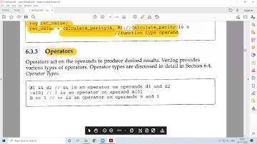 32. Verilog HDL - Expressions, Operands and Operators