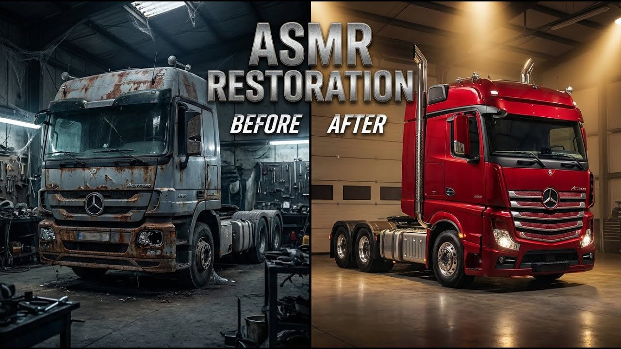 ASMR Truck Restoration | Mercedes-Benz Actros 4163 SLT | Satisfying Repair & Rebuild Sounds