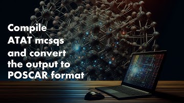 Compile ATAT mcsqs and create POSCAR output