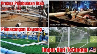 Mantaps Gawang Telah dipasang !! Update pembangunan Stadion Jis /Stadion Bmw