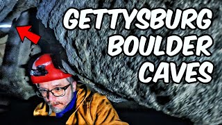 New boulder CAVE finds on BIG ROUND TOP