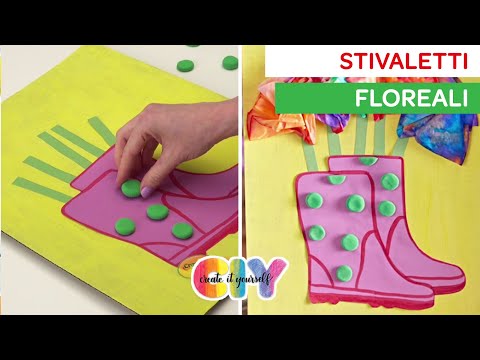 COME FARE STIVALETTI FLOREALI | Lavoretti per bambini Crayola CIY