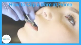 How to clip a wire with fingernail clippers.