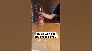 This is why Dice Stacking is Dumb ☹️ #shorts #dice #dicestacking