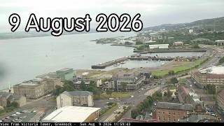 9 August 2026 - Greenock's Victoria Tower webcam