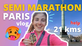 French Vlog | Je cours le semi marathon  de Paris (Fr & En subtitles)