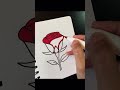 #coloring #rose #satisfyingvideo #artist #simpledrawing #alcoholmarkers
