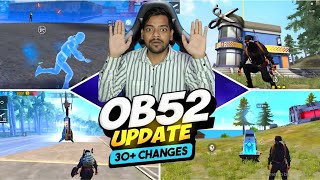 30 Changes In New Ob52 Update 14 January 2025 Free Fire Upcoming Events Free Fire India
