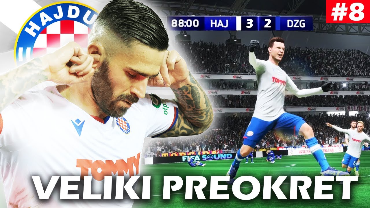 DRAMATIČAN DERBI protiv DINAMA i 2 HAT-TRICKA LIVAJE!*neočekivana ozljeda*-Fifa 23 Hajduk Karijera#8
