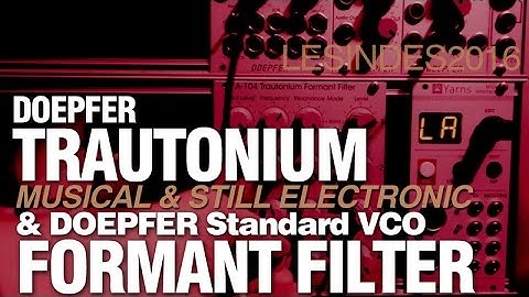 DOEPFER TRAUTONIUM FORMANT FILTER A-104 + STANDARD VCO