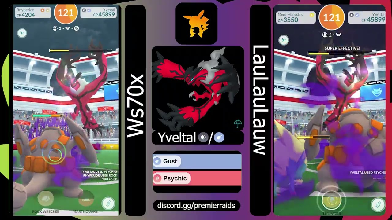 Yveltal Duo with Ws70X in Rain weather