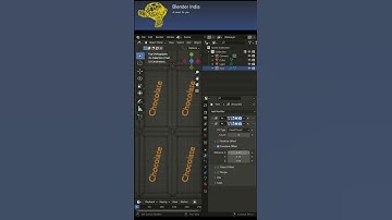 Chocolate Bar Tutorial with Blender3d Shorts