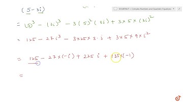 Express `(5-3i)^3` in the form `a + i b` ....