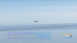 A floating freighter? The science of refraction, mirages