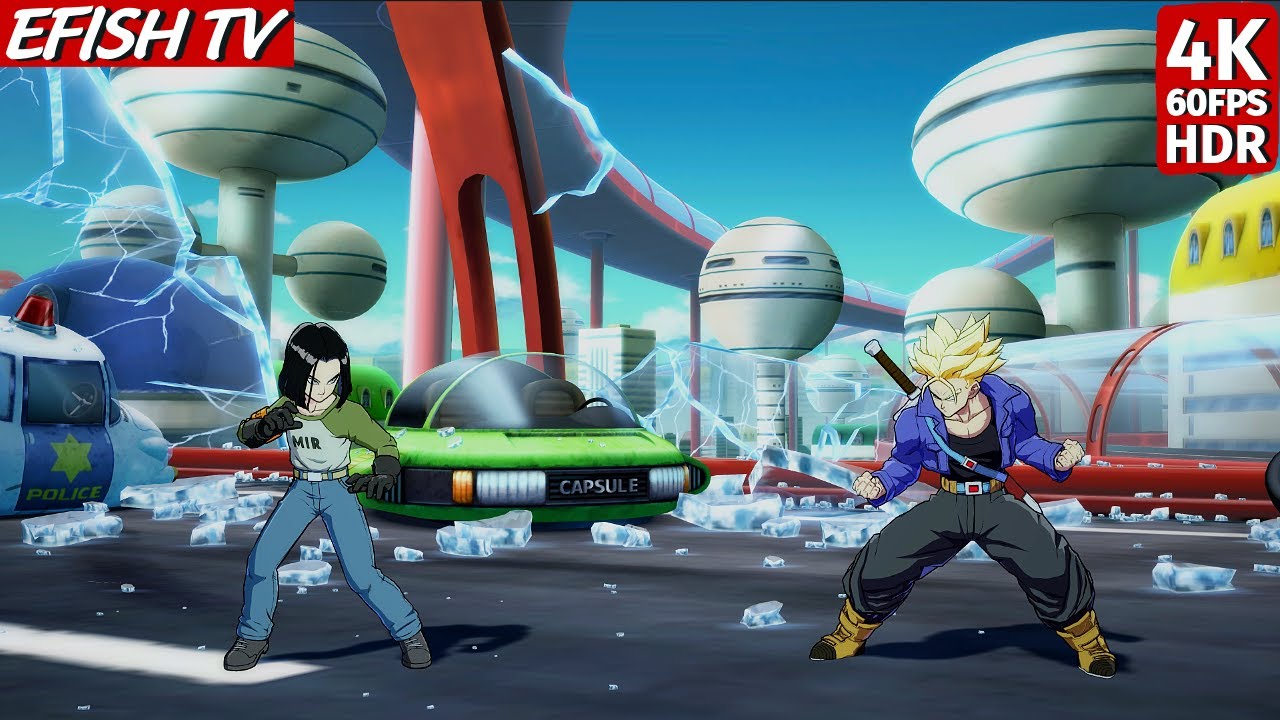 Android 17 & Android 18 vs Trunks & Adult Gohan (Hardest AI) - Dragon Ball FighterZ
