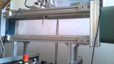 Hot-wire anemometer with traversing system in aero tunnel from distance