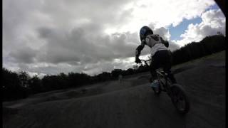 Following Ozzy at Ormeau bmx track