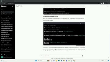 How to weight station to Order Least Squares in python