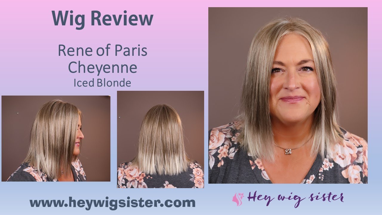 WIG REVIEW Rene of Paris Cheyenne in Iced Blonde Straight razored