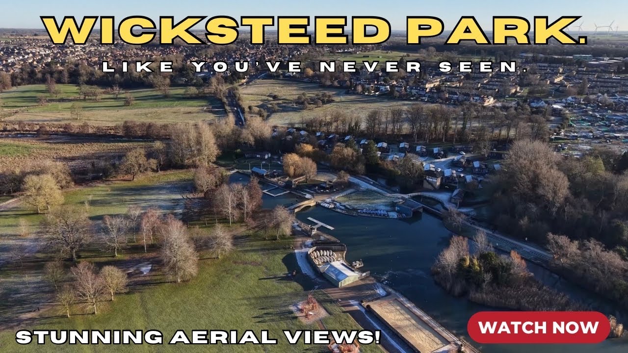 Wicksteed Park from Above | Lake, Parkland & Railway | DJI Mini 5 Pro