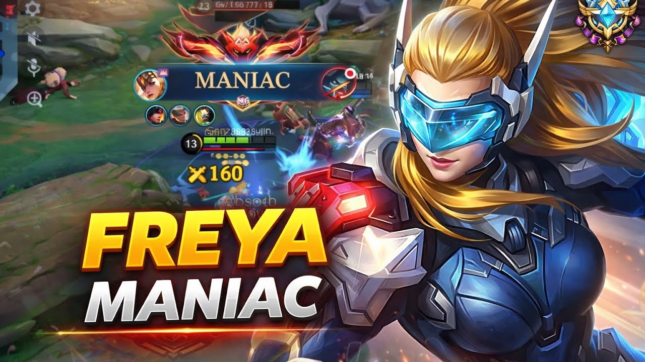 FREYA GOLD LANE MANIAC 🔥 Mythic Immortal Rank Gameplay | MLBB India Server