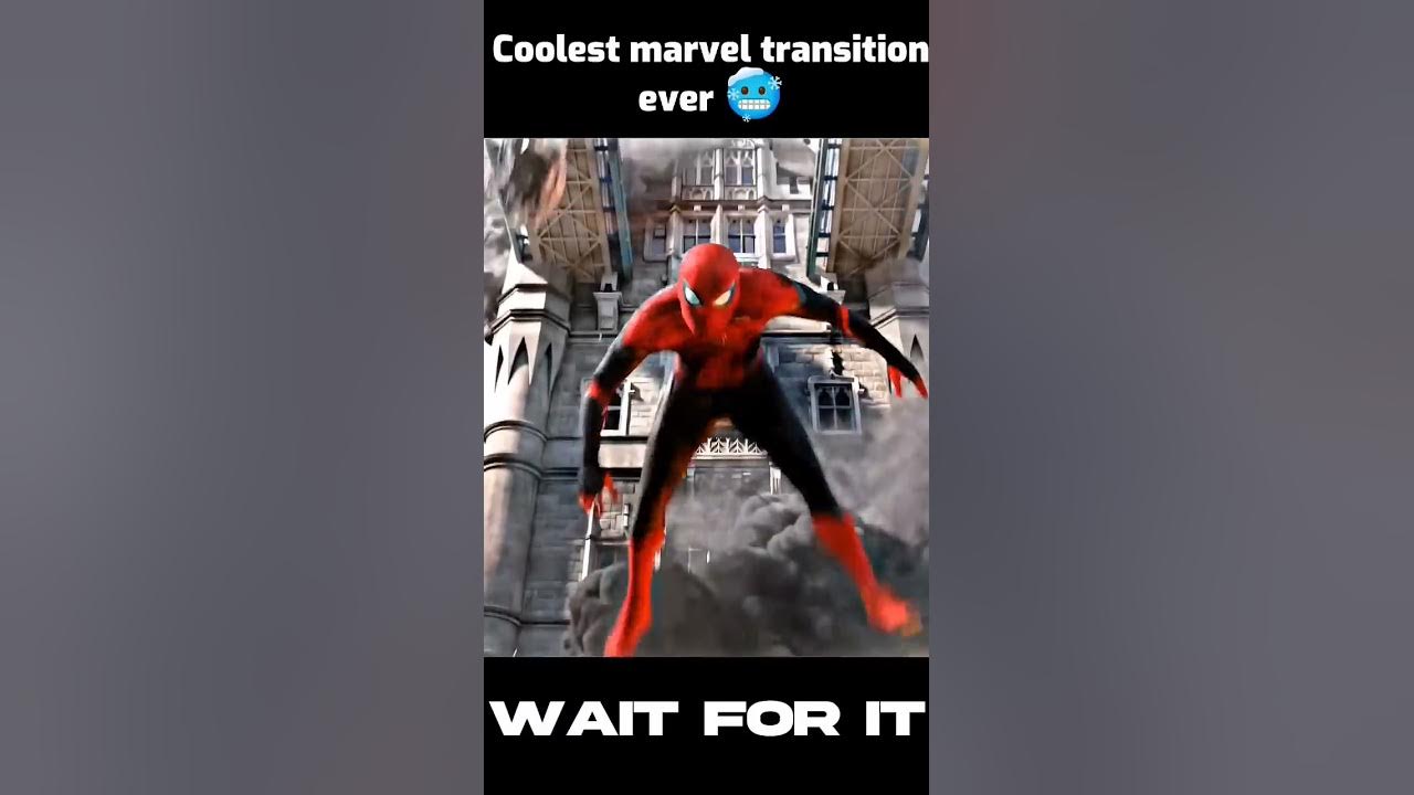 Coolest marvel transition ever 🥶 Wait for it #shorts #marvel #transition