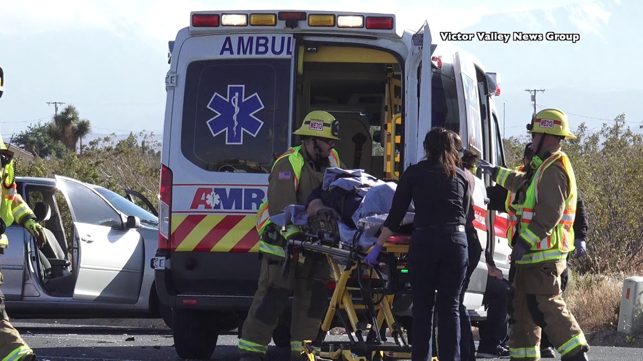 Woman airlifted after crash on Highway 395 in Victorville #News - YouTube