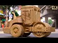 Amazing WoodWorking Skills  - DIY Roller Truck Wooden - Amazing Woodworking Project | Wood World