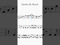 SAMBA DO BRASIL SHEET MUSIC FOR ALTO SAXOPHONE!🎷 #sheetmusic #sambadobrasil #altosaxophone #shorts