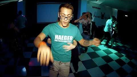 Party in White Rabbit. Dmitriy Orlov & Yulya Vdovina. Zouk improvisation.