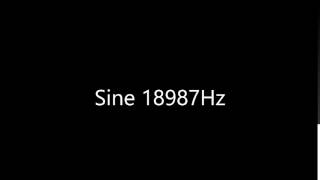 Sine 18987Hz Audio Only