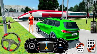 Real Driving Sim: Let's Drive Sports SUV and wait for the Train - Android gameplay screenshot 1