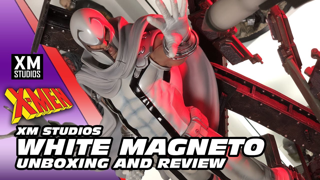WHITE MAGNETO STATUE BY XM STUDIOS X-MEN UNBOXING AND REVIEW - YouTube