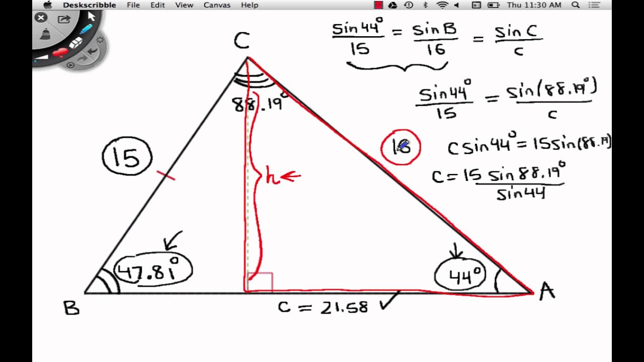 8 5 problem solving law of sines and law of cosines