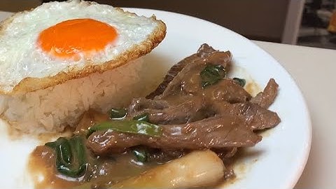 姜葱牛肉 简易食谱 Stir Fried Beef with Spring Onions and Ginger Easy Chinese Recipe
