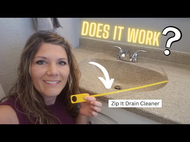 No Chemicals Drain Cleaner?! Zip It Drain Cleaner Tool, Drain Snake DIY 